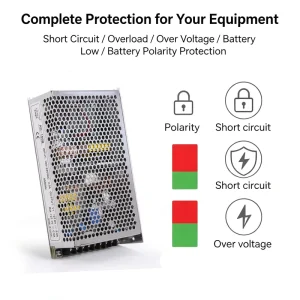 Uninterruptible DC Power Supply 155W Battery Charger AD-155B 24V 5A Single Power Source Access Alarm Emergency Lighting