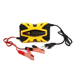 Universal 12V Smart Battery Charger SCP Automatic Trickle Charge Lithium Lead Acid AGM Fireproof OTP for Car Motorcycle Boat