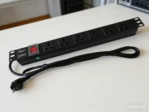 Universal 19 Inch Rack Mount Germany Type Aluminium Alloy PDU 1U Horizontal/Vertical Power Distribution Strip Surge Protection