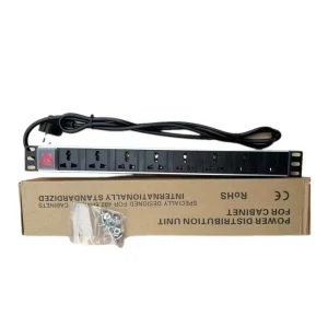 Universal 1U 8 Way PDU with On off Switch Power Distribution Unit