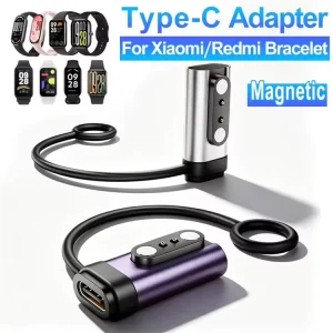 Universal 2-Pin USB-C Fast Charging Converter Alloy Shell 2.84mm 4.0mm Type-C Charger Connector for Watches and Fitness Devices