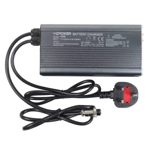 Universal 50.4V 8A DC Aluminum Battery Charger for E bikes Electric Tricycles & Kick Scooters with OTP OVP OCP Protection