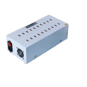 Universal Adapter 20 USB Ports 400W PD3.0 QC2.0 QC3.0 SCP OTP Fireproof Fast Charger Laptop Smart Watch 100-240V Metal Desktop