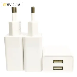 Universal Black USB Adapter 5V 2A 2.1A Dual USB Charger