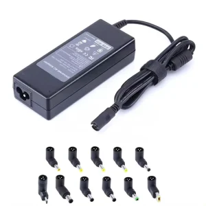 Universal Laptop Adapter 19V 4.74A 90W 5.5*2.5mm with Custom Multi-Connector Tips, DC Desktop Power Supply Charger
