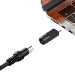 Universal PS2 Port Male to Type C Female Tip Plug USB A Quick Charge Connector for Laptop Computer Mouse Keyboard Power Adapter