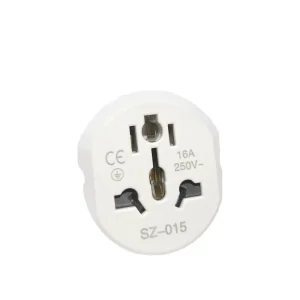 Universal Travel Adapter Converter 16A 250V Overload Protection Korea EU Plug 2 Round Socket AU US UK CN KR