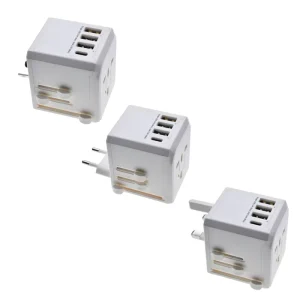 Universal Travel Power Supply Adapter with Universal Plug USB Type C 3.6A AC Input for Mobile Phone