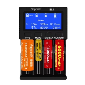 Upgrade Smart Battery Charger BL4 Fast Li ion LFP AAA AA 26650 32700 Batteries Charger