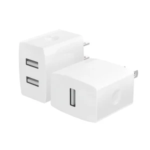 Us Plug Usb Wall Charger Qc Fast Charging Power Adapter 5V2.1A Port 5V3.4A Dual Port Travel Phone Charger for Iphone Samsung