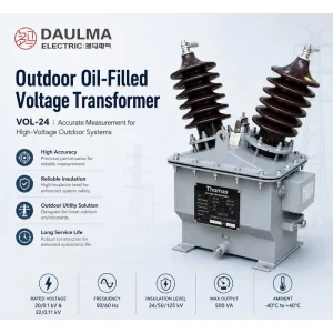 VOL-24 Outdoor Oil-Filled Voltage Transformer 24kV Mertering PT