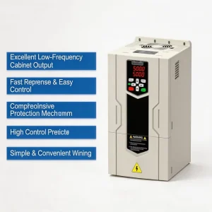 Variable Frequency Drive 11KW 15KW 18.5KW 30KW 380V Three Phase 0-500Hz IP20 for Elevator