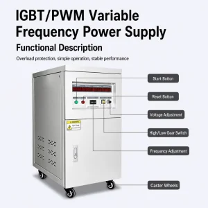 Variable Frequency Power Supply Programmable Voltage and Frequency Regulated AC Adjustable Voltage Regulator Transformer
