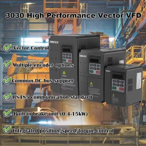 Vector Control VFD 1PH 3PH 220V-440V 0.4KW-500KW Motor Inverter with RS485