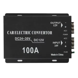 Vehicle Power Supply Transformer 24V to 12V 100A Step Down DC-DC Buck Converter