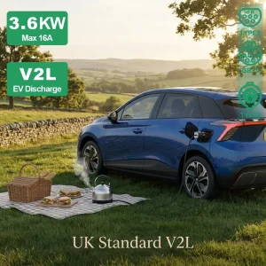 Vehicle to Load Adapter for Avatr 7 Deepal S7 BYD MG Geely GBT to Brazil Plug Portable EV Discharger for Outdoor Power Station