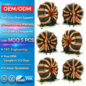 Vertical 25mH Voice Coil Ferrite Core Choke Magnetic Common Mode Chokes Drum Core Inductor for Consumer