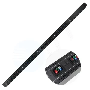 Vertical Intelligent Metered PDU with Color Coded Outlets for Data Centers