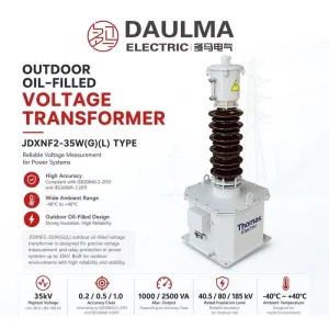Voltage Transformer JDXNF2 35W(G)(L) 35kV Outdoor Oil Immersed for Power Distribution Project