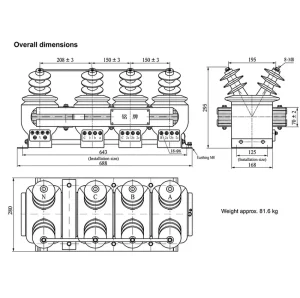 Voltage Transformer JSZJK-10Q 12kV Anti Ferroresonance Three Phase Five Limb for Project Specification