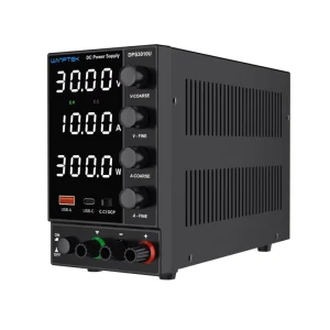 WANPTEK 30V 10A Bench DC Adjustable Power Supply Lab Repair DIY Design School Battery Charging Electroplate DPS3010U