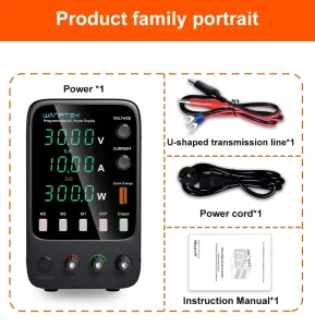 WANPTEK 60V 5A BENCH DC ADJUSTABLE POWER SUPPLY DC POWER REPAIR LAB DESIGN SCHOOLS TEST ELECTROPLATE CHARGE APS605