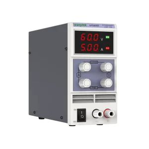 WANPTEK 60V 5A BENCH DC ADJUSTABLE POWER SUPPLY LAB REPAIR DESIGN TEST MEASURE CHARGE ELECTROPLATE KPS605D
