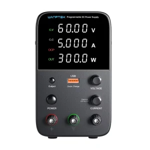 WANPTEK 60V 5A Bench DC Adjustable Power Supply DC Power Repair Lab Design Schools Test Electroplate Charge WPS605H
