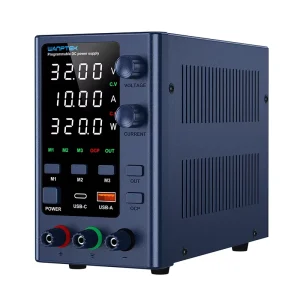 WANPTEK BENCH DC ADJUSTABLE POWER SUPPLY 32V 10A LAB REPAIR DIY DESIGN SCHOOL BATTERY CHARGING ELECTROPLATE EPS3210