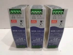 WDR-120-12 DIN Rail Power Supply (Lot of 3)