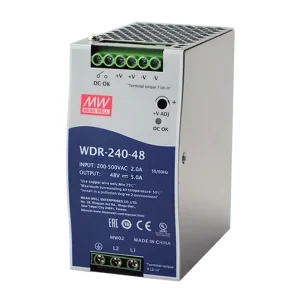 WDR-240-48 240W 48V 5A IP67 Waterproof DIN Rail DC Switching Power Supply 180-780V Input 47-63Hz for Outdoor Industry