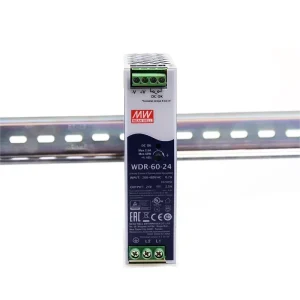 WDR-60-24 24V 2.5A 60W 180-550VAC High Input Voltage DIN Rail Switching Power Supply for Industrial Automation