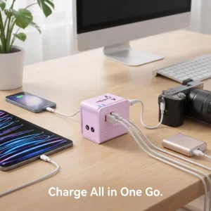 Wall Charger USB- C Factory Price World Pin Converter Ports International Travel Adapter Charger for UK US EU AU