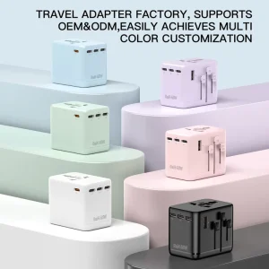 Wall Power Universal Travel Adapter Charger with USB and Type C