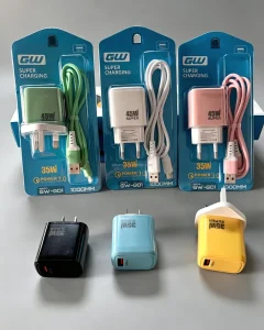 Wall USB EU Mobile Phone Power Adapter QC3.0 15W USB-C Charger with Type-C Data Cable