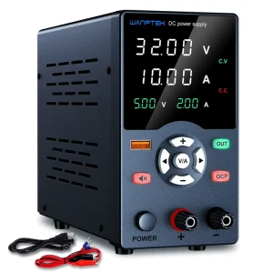 Wanptek GC3010H Encoder Adjustable DC Power Supply 30V 10A High Precision Lab Bench Source with USB Fast Charge