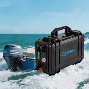 Waterproof 12.8V 300Ah Lithium Iron Phosphate Semi-Solid-State Battery Pack for Outdoor Camping and Marine Use