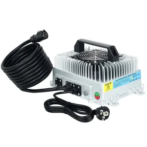 Waterproof 3300W LiFePO4 Battery Charger 73V 40A with CAN and 12V Auxiliary Power for ATV Marine Systems