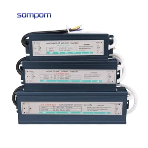 Waterproof AC/DC LED Driver 12/24V 60-400W Aluminum Housing Single Output with Overload Protection