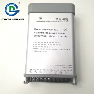 Waterproof Consant Current DC12V 24V 400W 33A Power Supply LED Light Driver