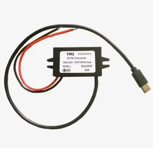 Waterproof Direct Current 12V to 5V 3A Converter Module Off-Board DC-DC Step Down Power Adapter with Type C Output