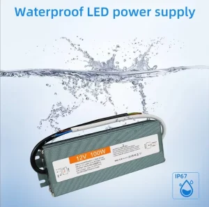 Waterproof LED Driver Power Supply 12/24V 100/150/400W Aluminum Shell for Outdoor Lighting