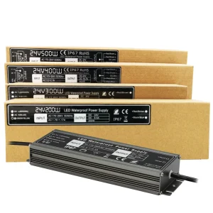 Waterproof LED Power Supply 12V 500W 400W 300W 200W IP67 LED Driver for Outdoor LED Lighting