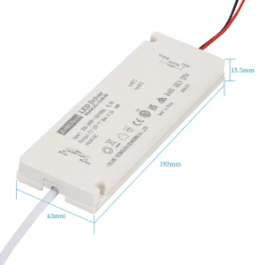 Waterproof LED Power Supply Constant Voltage TUV Certified CE LED Driver DC 24V 48W for Bathroom Mirror Lighting System