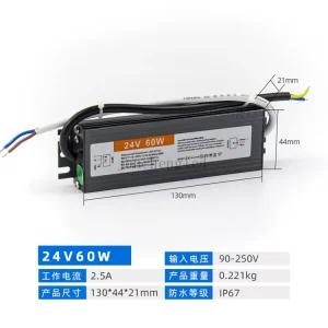 Waterproof Power Supply 220V to 12V 50A 20A 12V DC 5V 2A 30V 10A Rainproof