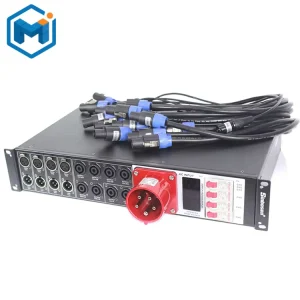 Waterproof Rack Mount Plug Air Switch Open Close 6 Groups Input Output Portable Power Distribution AC90-260V DAMO Circuit