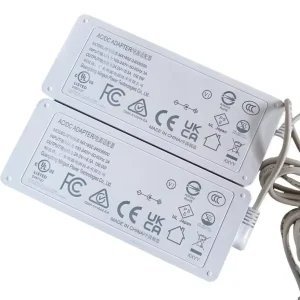 White 24V 6.5A 156W Power Adapter 100V 240V AC to 24V DC Power Supply with BSMI UL FCC CE RoHS SAA KC PSE Certification
