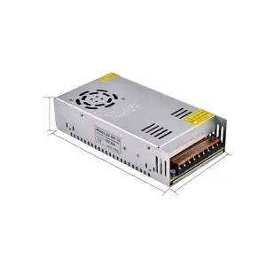 Wide Voltage Input 110V Low voltage Output 24V 360W LED Switching Power Supply CE FCC ROHS Certifications IP20 87% Efficiency