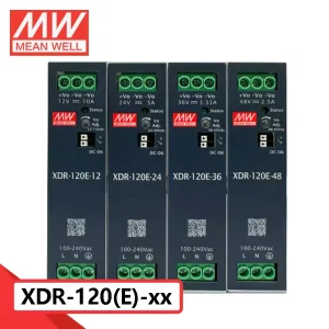 XDR-120 Series 120W Switching Power Supply with Metal Mesh Enclosure Output Voltages 12V 24V 36V 48V
