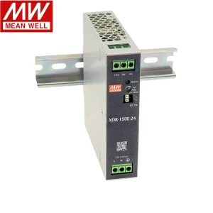 XDR 120E 24 150W 24V Din Rail Switching Power Supply AC DC Single Output Industrial SMPS CE CCC CB